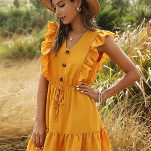 Ruffle A line dress